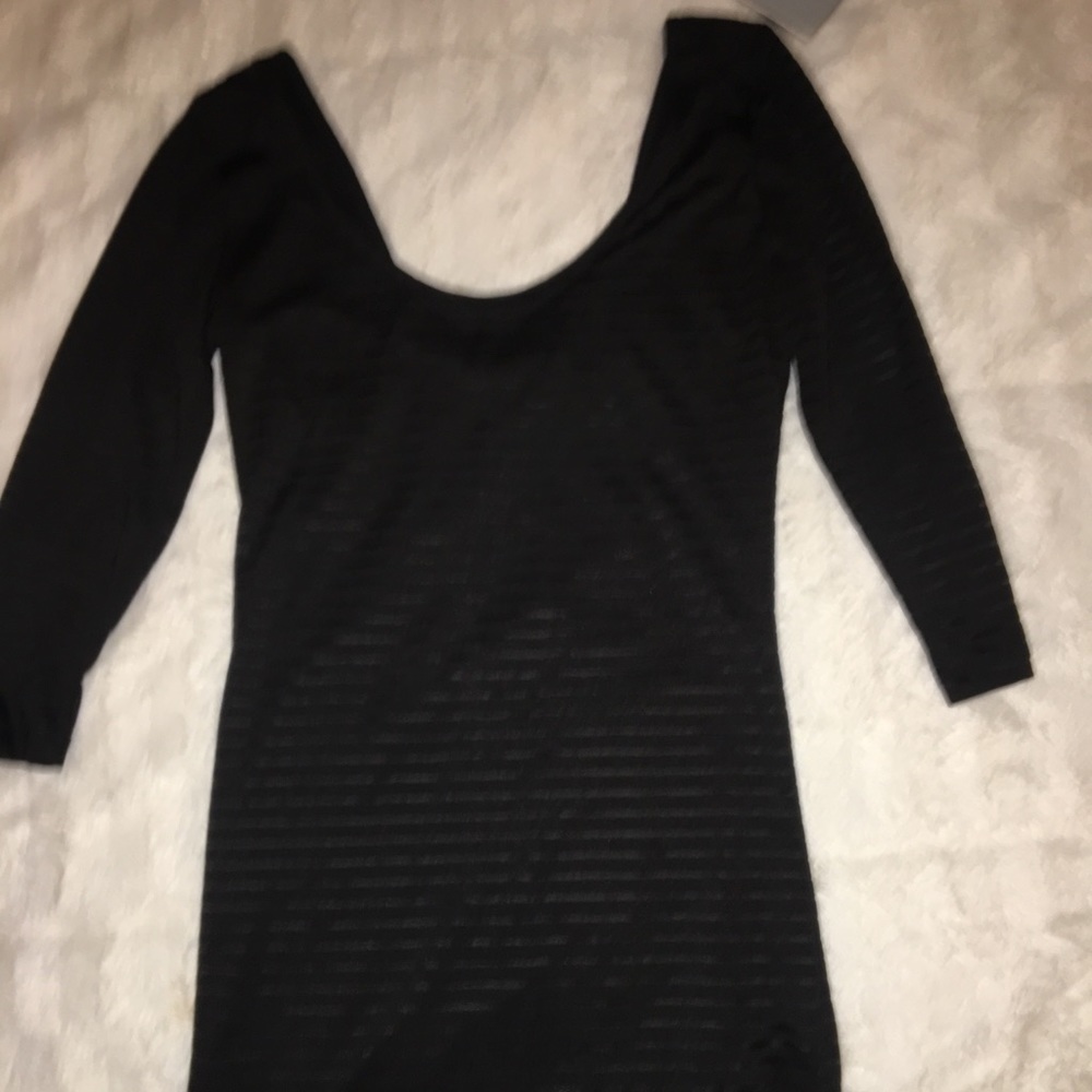 mini striped scoop neck dress